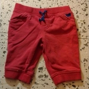 Little girls 24 month pink sweatpants with a butterfly on the pocket